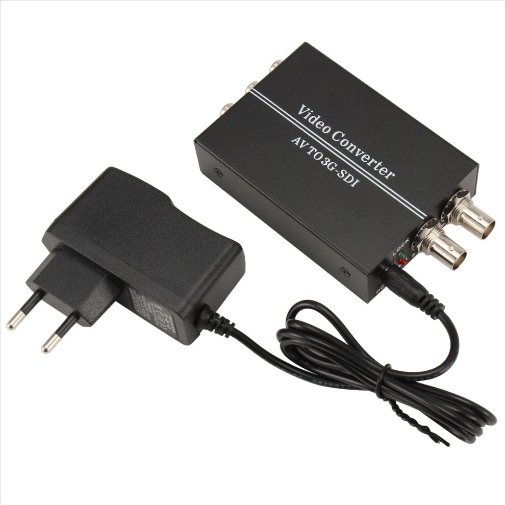 Av To Sdi Converter For Sd Hd 3G Bnc Audio Video Adapter Hdtv Monitor Eu Plug 4851971896651
