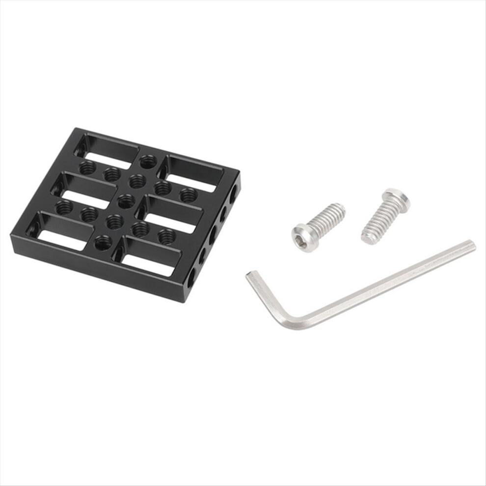 Mini Cheese Plate With 1/4Inch Threaded Holes For Dslr Camera Cage Rail Block Dovetail Rods Diy Rig Accessory 4851971802751