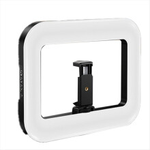 20W Tricolor Ring LED Rechargeable Fill Light Portable Mobile Phone Live Broadcast Desktop Selfie A