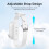 Wristband for GO 3 / 3S Camera Silicone Case Bicycle Strap Extension Mount White 10