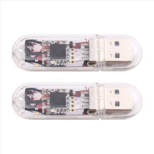 Tragbarer USB-Adapter, drahtloser Adapterempfänger für SteamVR-Dongle (2er-Pack), Neu, Transparent