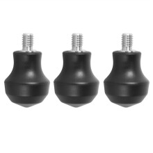 Universal Tripod Foot Spikes Set 1/4 Inch Thread Stainless Steel Monopod Legs Feet Replacement Parts 3PC
