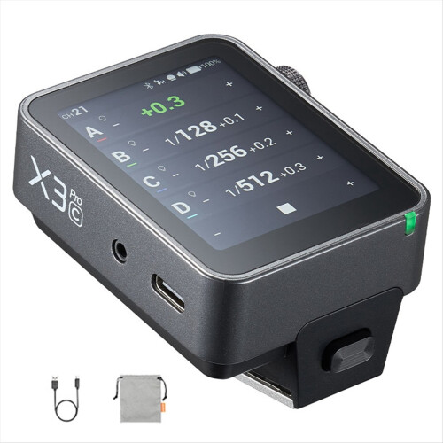 X3Pro C TTL Wireless Flash Trigger 2.4GHz X System Bluetooth Integration APP Control Fast Charging Long Runtime