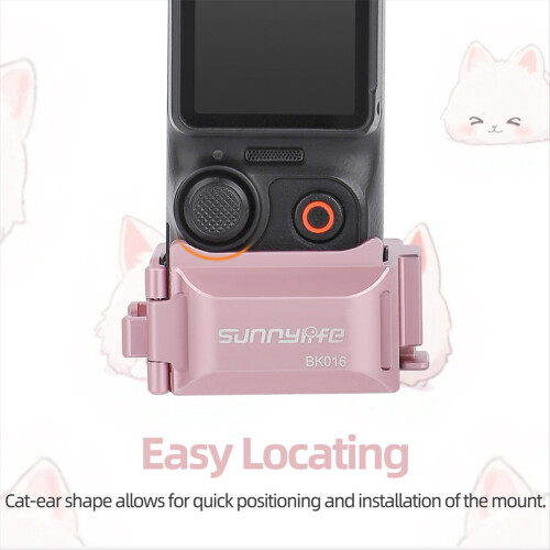 Quick Release Expansion Adapter for Pocket 3 Two-Way with Cold Shoe Frame Bracket 1/4 Screw Hole B 2