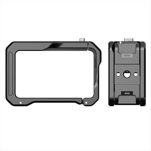 Quick Release Cage for ACTION 5PRO Camera Foldable Mount with Cold Shoe Full Protective Frame Case 1