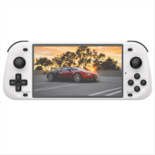 R50S Retro-Handheld-Spielkonsole, 128 GB Speicher, Linux-System, 5,1-Zoll-IPS-Bildschirm, Dual-Player-Online-Spielkonsole, Weiß