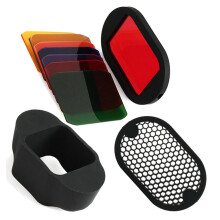 Magnetisches Blitzgerät-Wabengitter-Set, Gelband, 9-teiliges Filterzubehör //