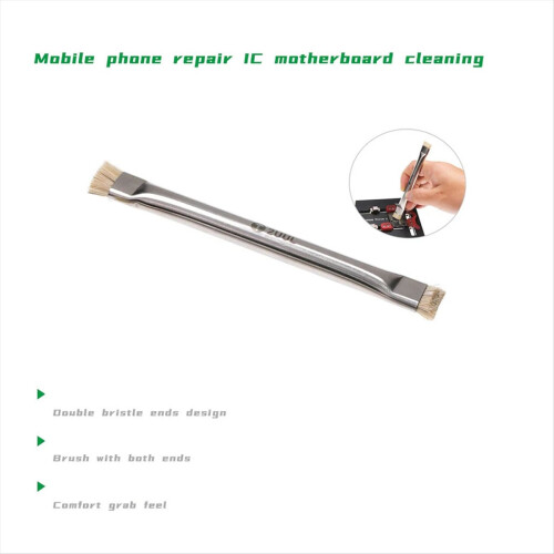 Double Head Brush for Mainboard IC Cleaning Hard Bristle Welding Disc Tools Electronics 1