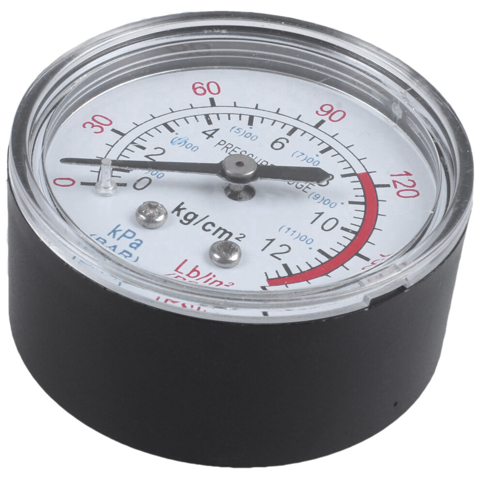 Photos - Tap / Valve / Fitting Round 0-180 psi 13mm 1/4BSP Diameter Dial Comparator Air Manometer, Black