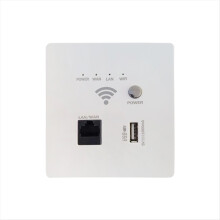 AP300Mbps USB-Steckdose, Wandeinbau-WLAN-Router-Ladegerät, WLAN-Ladepanel, Weiß