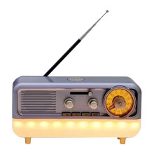 Vintage tragbarer Bluetooth-Lautsprecher, kabelloses Mehrbandradio, SD-Player, Retro-Desktop-Audiosystem