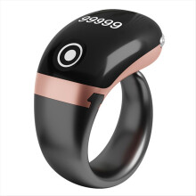 S7pro Electronic Finger Counter with OLED Display 0-99999 Ring Type C Bluetooth APP Control Rose