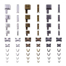 (Set of 60 pieces) Zips Repair Set Insertion Pin Zippers Bottom Zippers Stopper Metal Zippers Head Sliders Retainer For Clothing Repair