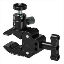 1/4-Zoll-Kugelkopf-Universal-Fotografie-Gimbal-Metall-Krabbenklemme, Multifunktions-Sportkamera-Stabhalterung