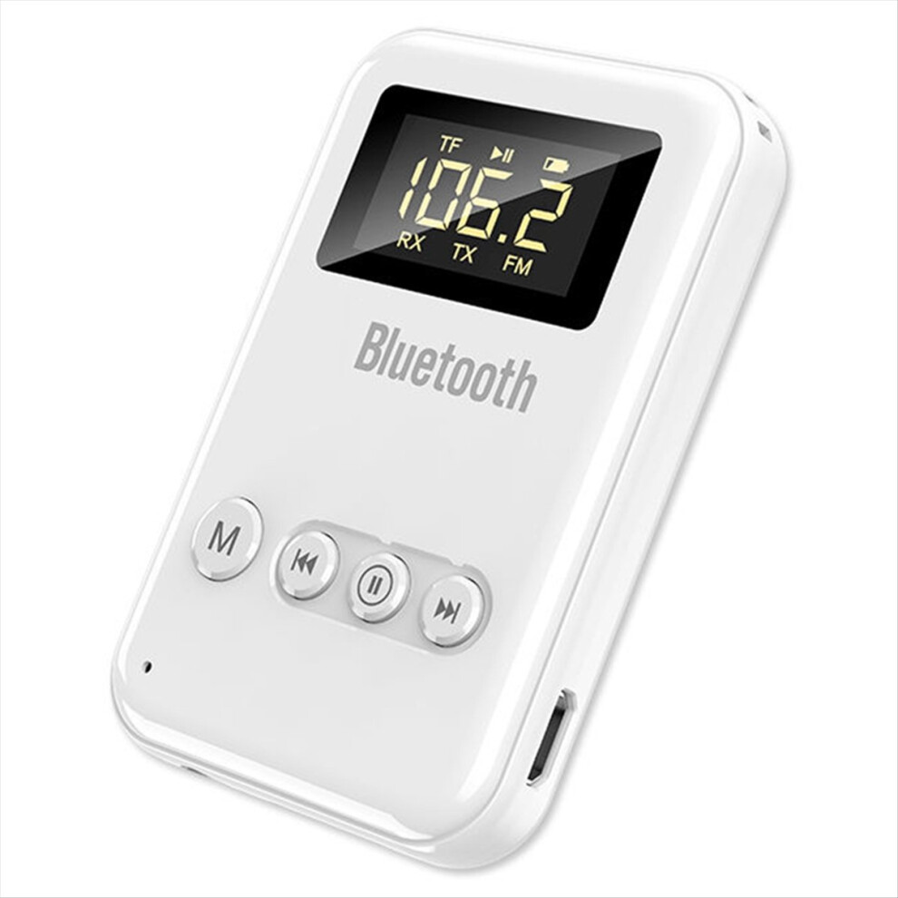 4-In-1 Bluetooth 5.0 Receiver Transmitter Wireless Audio Adapter 3.5Mm Fm Tf Playback For Tv Headset Speaker 4851971821332