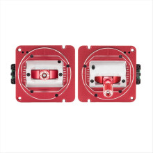 2 Stück AG02 CNC-Hall-Gimbals, bidirektional verstellbarer Metall-Joystick für TX16S MKII/TX15/BOXER Fernbedienung, Rot