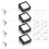 4 Pack 6.5ft Retractable Remote Control Tether with Adjustable Locking Cord, TV Finder and Security Lanyard 7