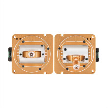 2PCS AG02 CNC Hall Gimbals Two-Way Adjustable Metal Joystick for TX16S MKII/TX15/BOXER Remote Control Gold