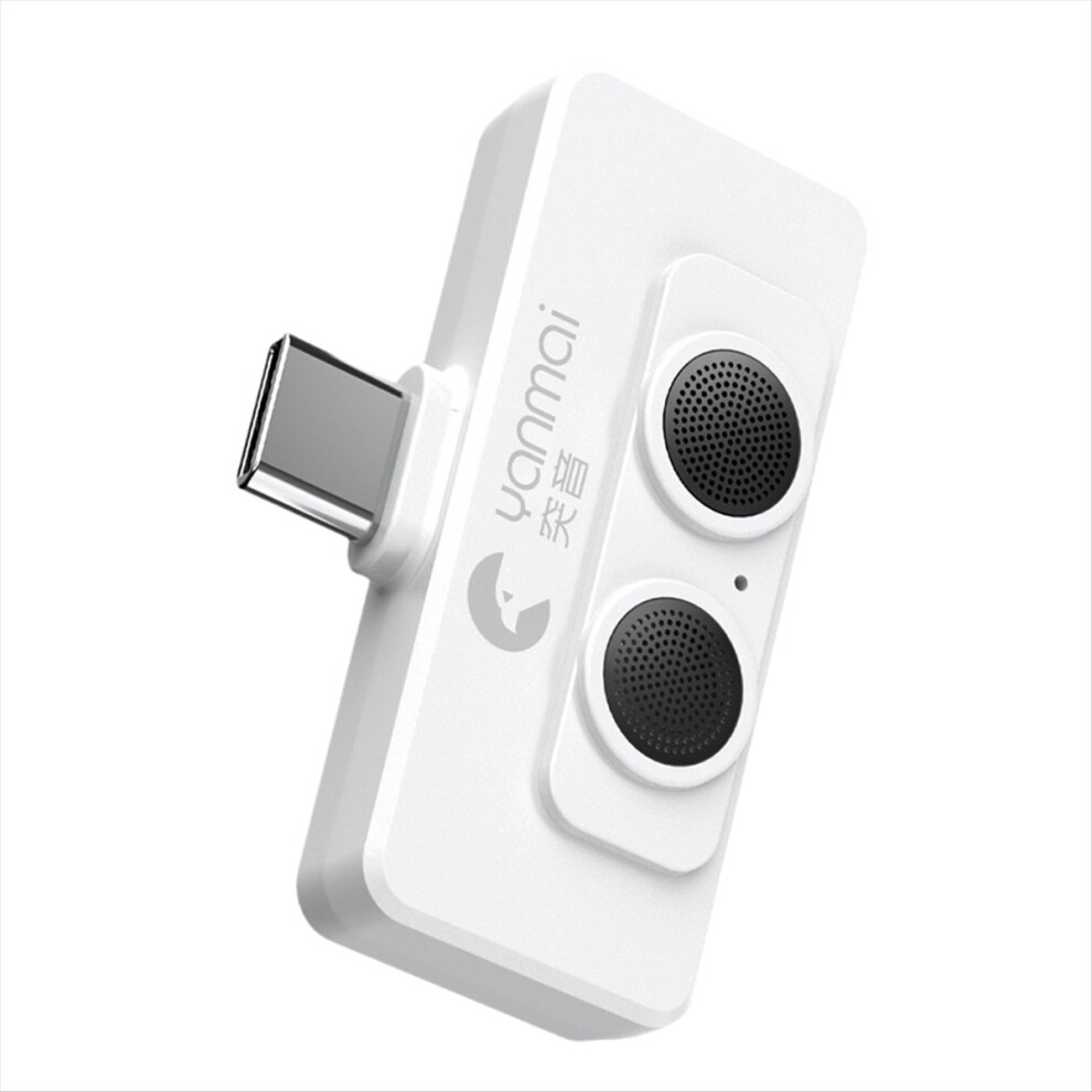 R6 Dual Microphone For Vlogging, Ai Noise Reduction, Mobile Phone Mic Live Broadcast Recording Interview White 4851971821103