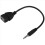 USB jack, AUX, 3.5 mm jack for audio data charging cable black 2