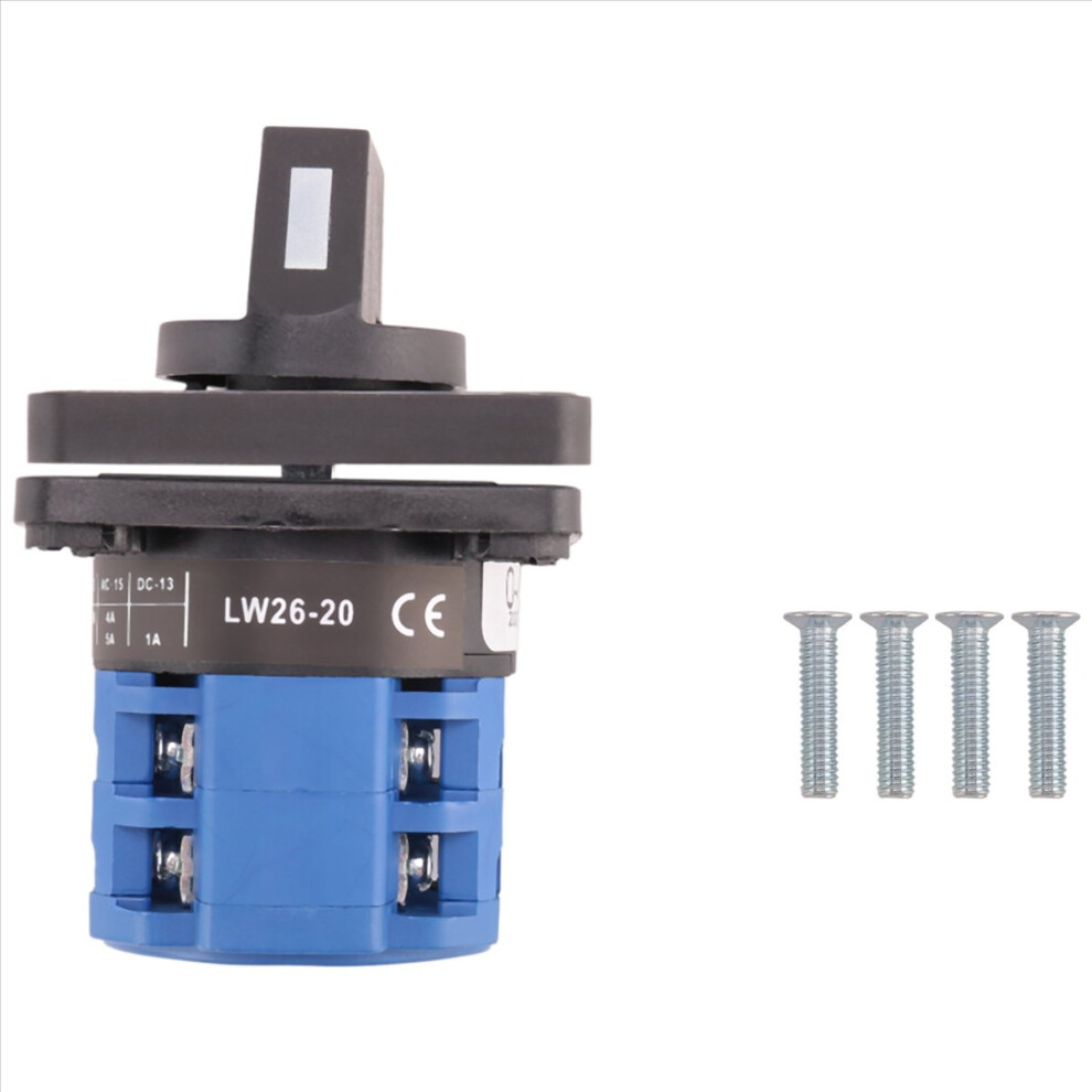Photos - Other Electrical Equipment 8 Terminals 5 Positions Master Control Rotary Cam Switch 20A Black+Blue
