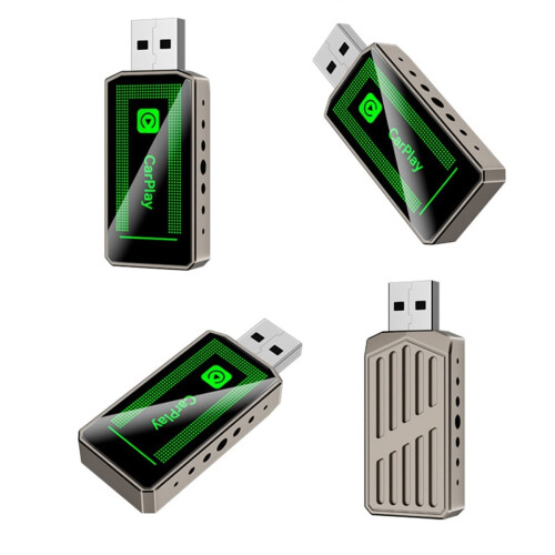 2 In1 Smart AI Box Wireless Carplay Adapter Android Auto/Carplay USB Dongle Wired to 2
