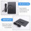 Waterproof 10W Solar Panel Charger for Home Security Camera Cells Powered with Charging Cable,Black 5