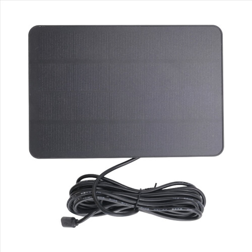 Waterproof 10W Solar Panel Charger for Home Security Camera Cells Powered with Charging Cable,Black 1