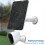 Waterproof 10W Solar Panel Charger for Home Security Camera Cells Powered with Charging Cable,Black 10