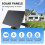 Waterproof 10W Solar Panel Charger for Home Security Camera Cells Powered with Charging Cable,Black 4