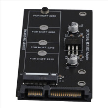 M2 NGFF SSD to 3.0 2.5&Rdquo, M.2 Adapter Converter Riser Card for PC Laptop Add on Up 6Gps