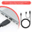 USB 2.0 Typ A Stecker auf Dual-Y-Splitterkabel, schwarz 6