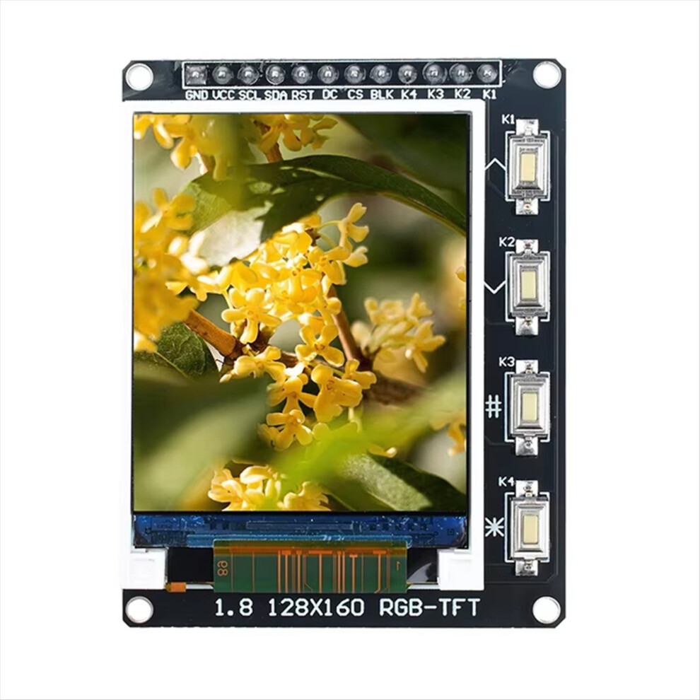 1.8 Inch Full Color Tft Display Module Hd Lcd Screen 128X160 St7735 St7789 1.8Inch 4851971841033
