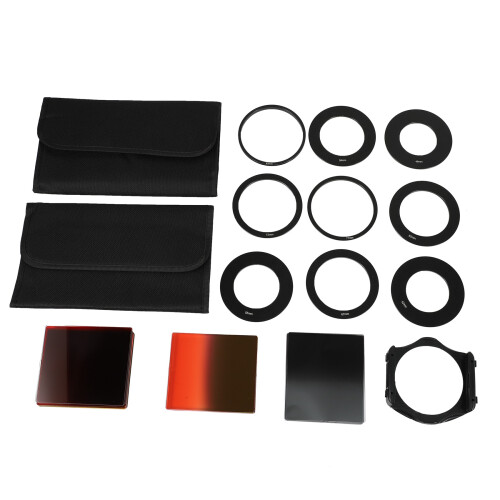 24pcs Square Full + Graduated Filter Set 9 Size Adapter Ring Holder for p series LF78