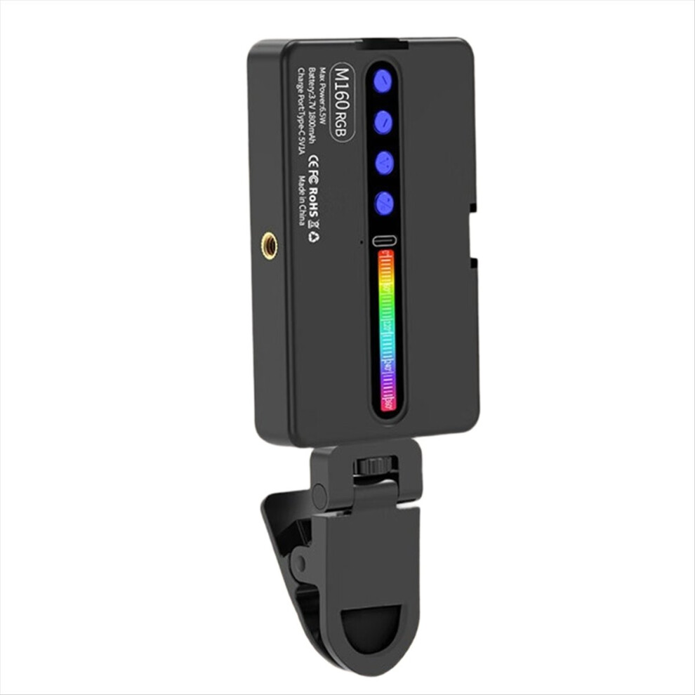 M160 Rgb Led Video Light 2700-6500K Handheld Photography Fill Lamp Cri95+ Built-In 1800Mah Cold Shoes Vlog Pocket 4851971812507