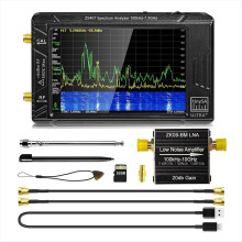 ZS-407 Ultra Plus Handheld Spectrum Analyzer 4 Inch 100KHz to 7.3GHz Signal Generator with ZK09-BM LNA Amplifier