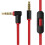 Replacement Remote Talk Audio Cable for Studio, Executive, Mixer, , Wireless, and Pro Headphones(Black+Red) 1