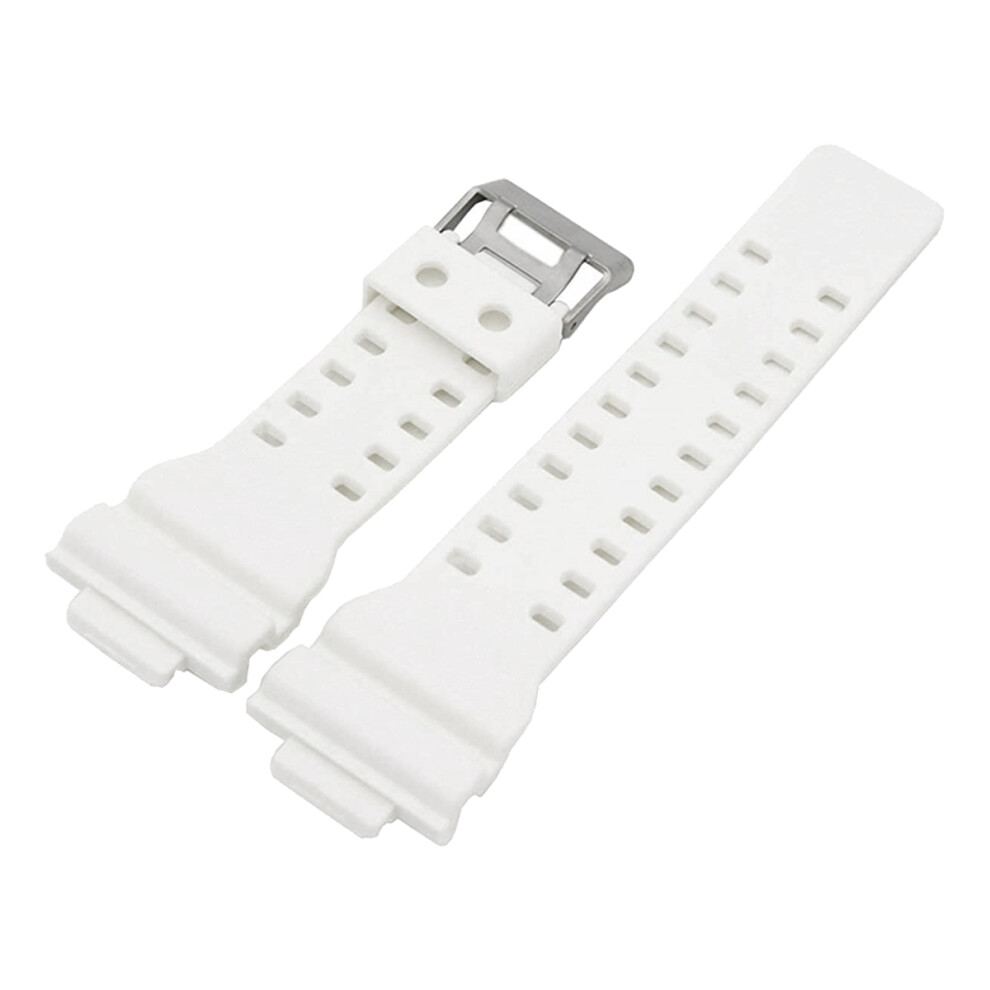 Natural Resin Replacement Watch Band Strap For Gd120/Ga-100/Ga-110/Ga-100C(White) White 4851971863127