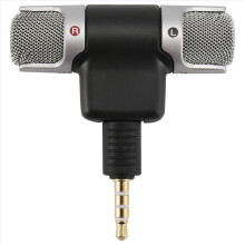 Mini-Mikrofon mit 3,5-mm-Klinkenstecker, tragbar, Stereo, für Handyaufnahmen, Smartphone
