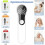 Forehead Digital Infrared Thermometer Multifunctional Handheld Pyrometer Rechargeable Non Contact IR 3