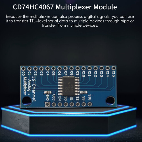 10Pcs 16CH Analogue Multiplexer Module 74HC4067 CD74HC4067 Precise Digital MUX Breakout Board 2