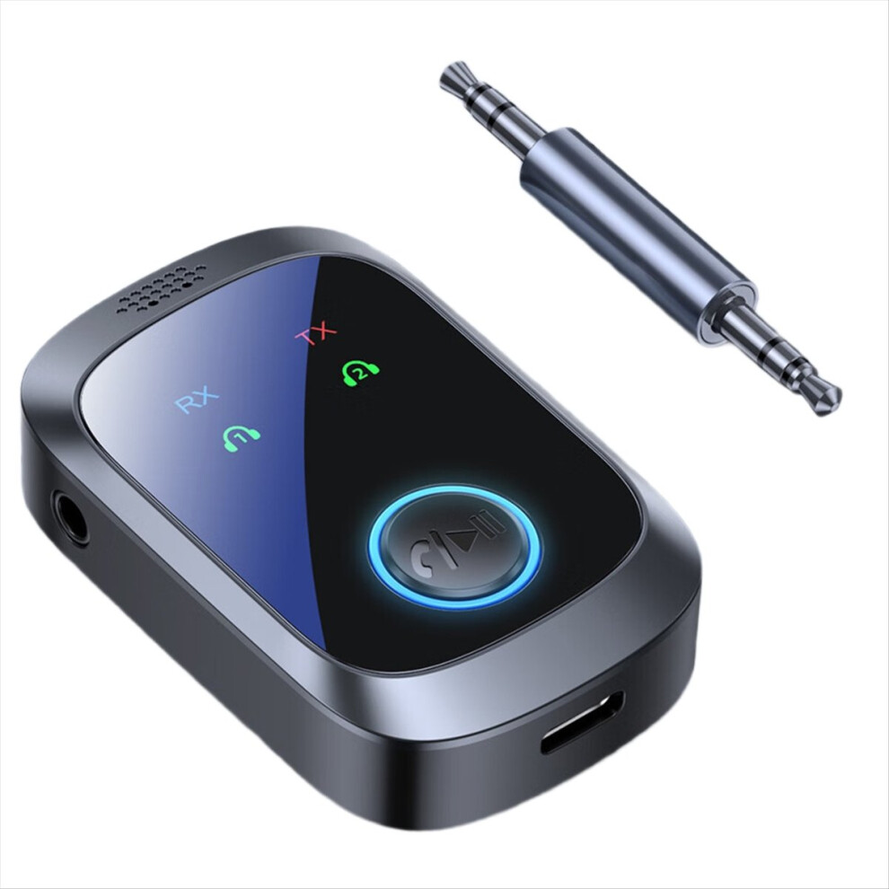 2 In 1 Bluetooth 5.4 Audio Receiver Transmitter Multipoint Dual Stream Hifi Wireless Stereo Adapter 3.5Mm Aux With Mic 4851971821271