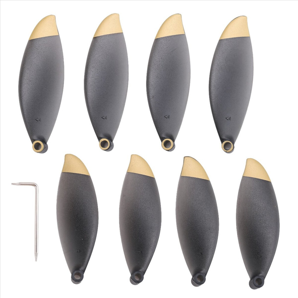 8Pcs Propeller Props For Parrot Anafi Drone Replacement Blade Wing Fan Accessory( And Gold) Black/Gold 4851971859830