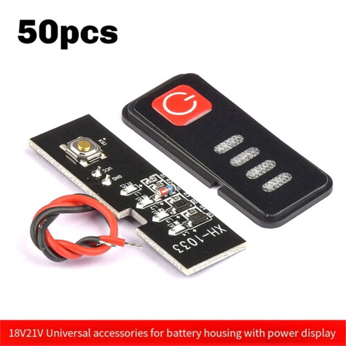 50set18V/21V Electric Drill Battery Indicator LED Display for Lithium Batteries 18650 Capacity Visual Tool 1