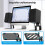 Metal Desktop Speaker Stand Ergonomic Universal Computer Risers Stable Holder 4