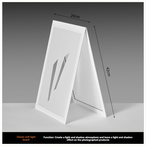 Photography Reflector Foldable V-Flat Light Diffuser Panel for Food and Product Photo Taking 1