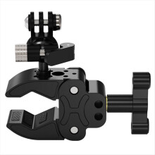 Robuste Kamera-Superklemme aus Aluminium mit 1/4-Zoll-Gewinde für DSLR-Kameras, Stative mit ausziehbarem Stick, Mikrofone und Lampenhalterung