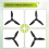Three-Blade Propeller for Mini/ Mini 2 Drone Props Blade Replacement Wing Fans 2, Black 9