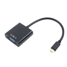 USB-C USB3.1 Type C for Adapter Cable VGA Male to Female Video Transfer Converter 1080P 12 inch