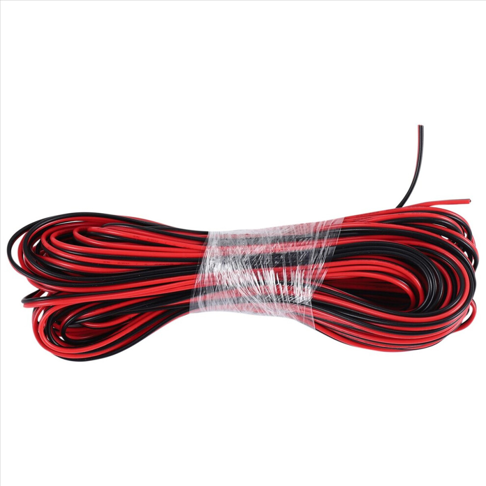 22 Gauge 15M Zip Wire Awg Cable Power Ground Stranded Copper Car Red/Black 4851971852619